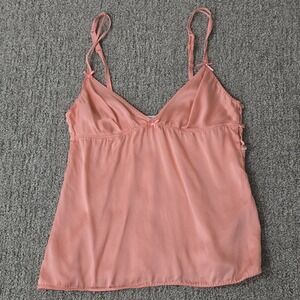Vintage Y2K Intimissimi Pink Silk Cami Top Womens M Dainty Fairy Coquette